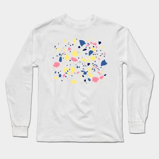 Terrazzo Party 2020 Pink Yellow Long Sleeve T-Shirt